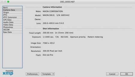 EXIF Data